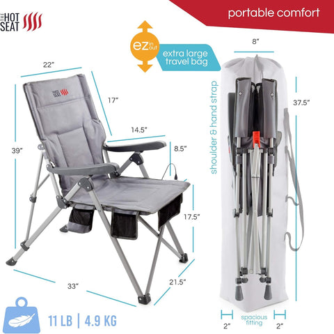 Heated Portable Camping Chair