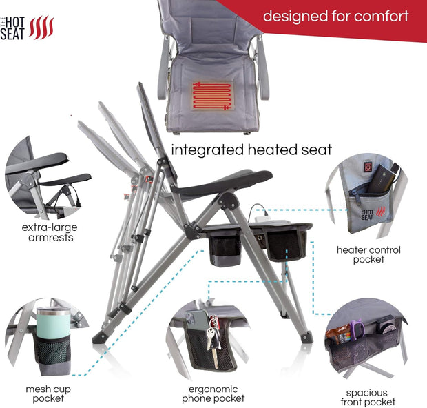 Heated Portable Camping Chair
