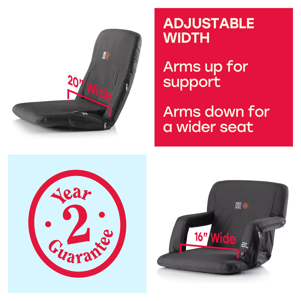 The Original Hot Seat, Dual Heated Bleacher Chair - Pop Design Products