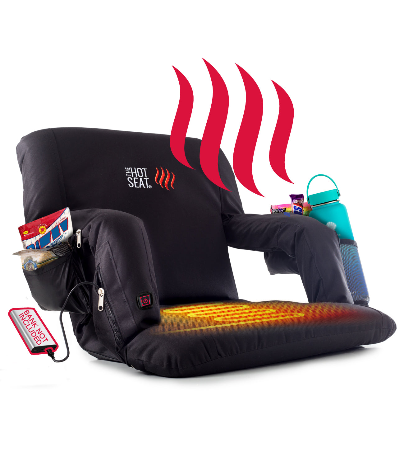 The Original Hot Seat, Portable Heated Stadium Seat - Pop Design Products