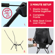 Heated High Back Ultralight Chair with Headrest
