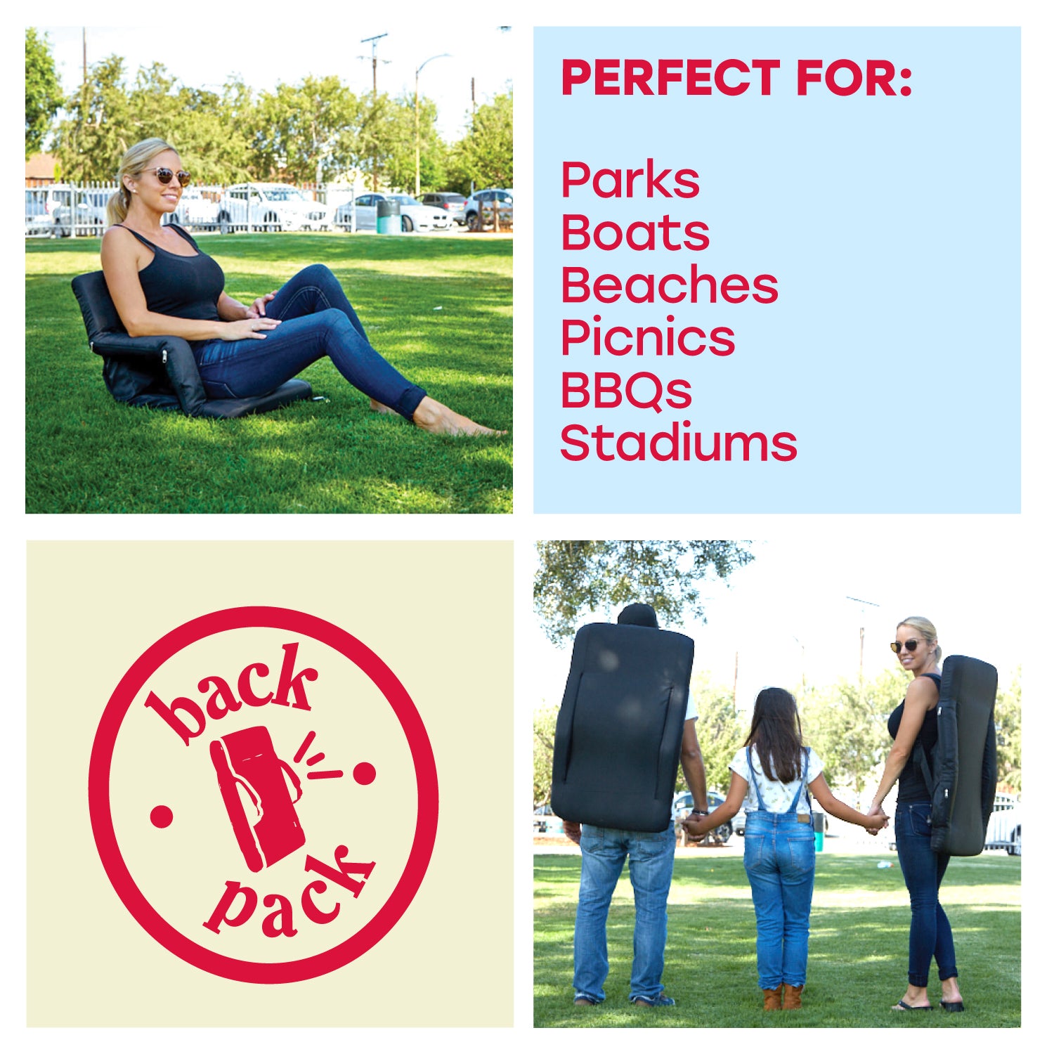 The Original Hot Seat, Portable Heated Stadium Seat - Pop Design Products