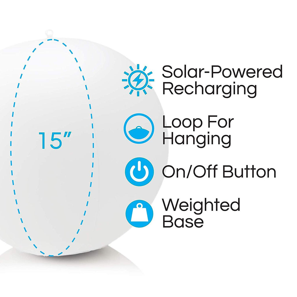 Inflatable Solar LED Balls - Pop Design Products